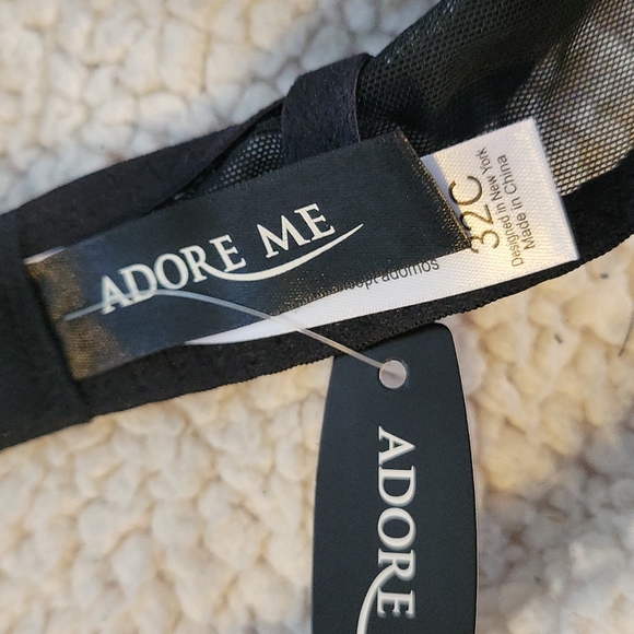 NWT Adore Me Blue and Black Bra Size 32c - Picture 12 of 12